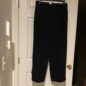 NWT Women’s BR Pleated Wide Leg Black Dress Pants Size 8